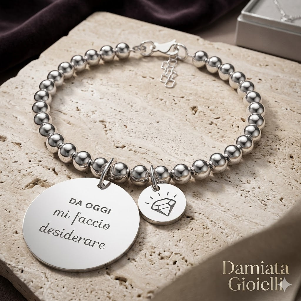 Bracciale donna 10 Buoni Propositi in acciaio B4506M