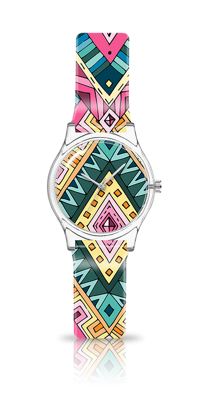 Orologio solo tempo donna Jacob Mille Batik in silicone