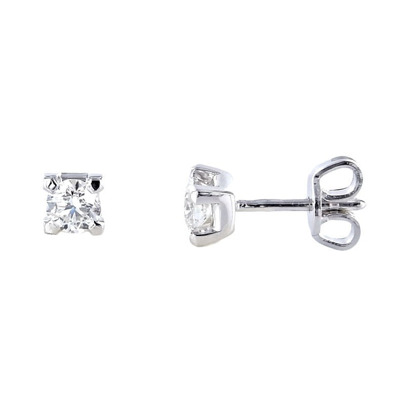 Orecchini punto luce donna Giorgio Visconti in oro bianco e diamanti BB37510I