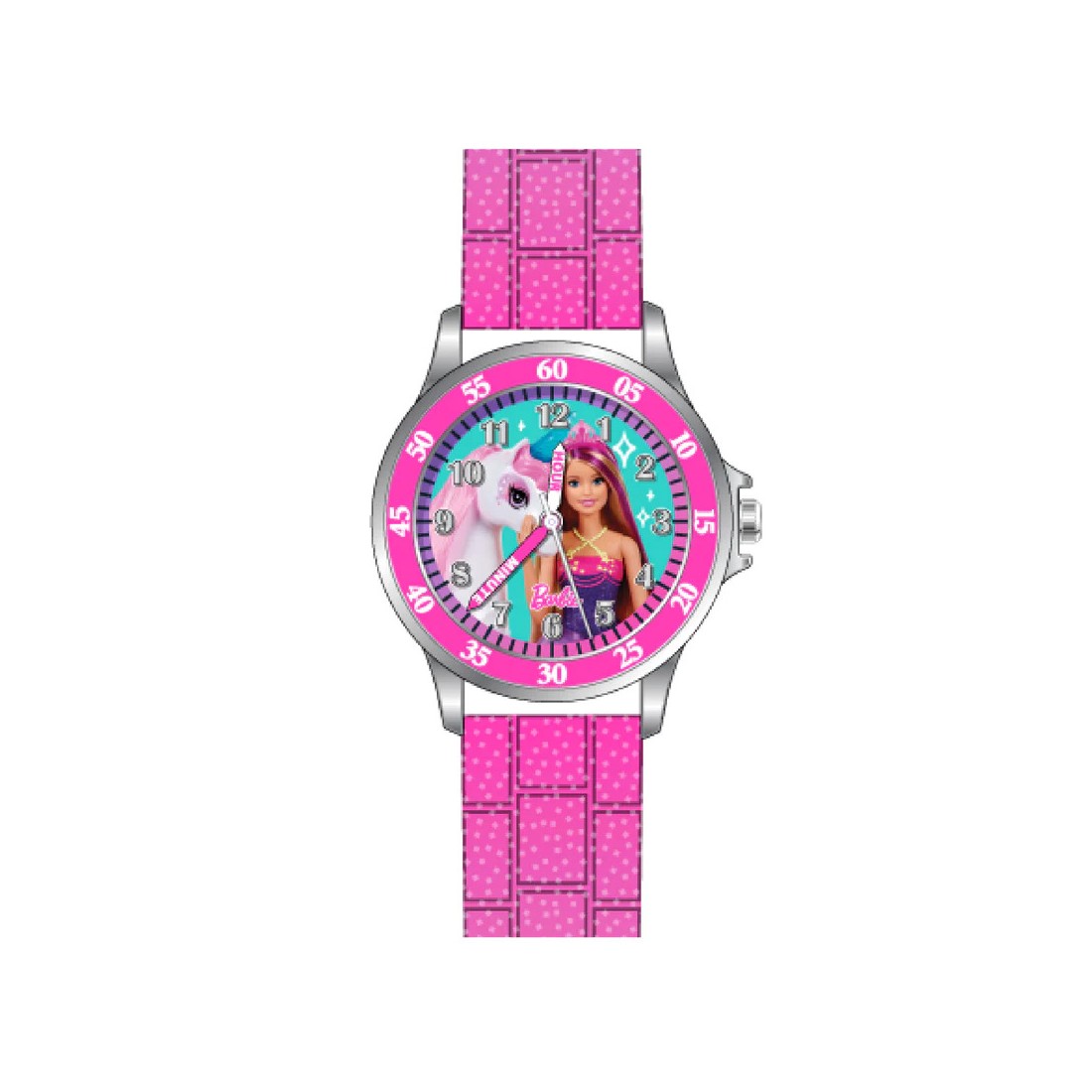 Orologio Disney Barbie bambina in acciaio e silicone BDT9001