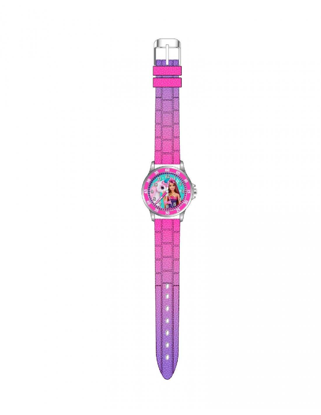 Orologio Disney Barbie bambina in acciaio e silicone BDT9001