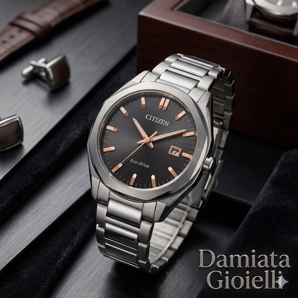 Orologio solo tempo Citizen uomo "METROPOLITAN" in acciaio BM7620-83E
