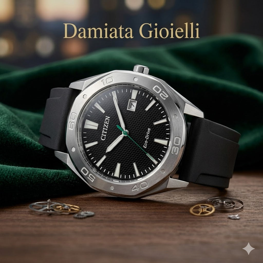 Orologio solo tempo Citizen uomo "METROPOLITAN" in acciaio e silicone BM7631-01E