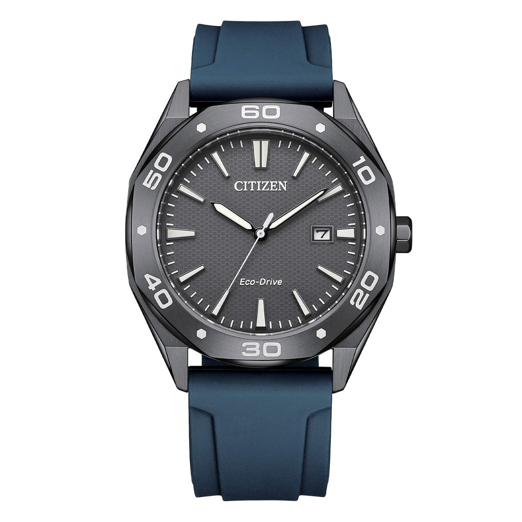 Orologio solo tempo Citizen uomo "METROPOLITAN" in acciaio e silicone BM7638-02H