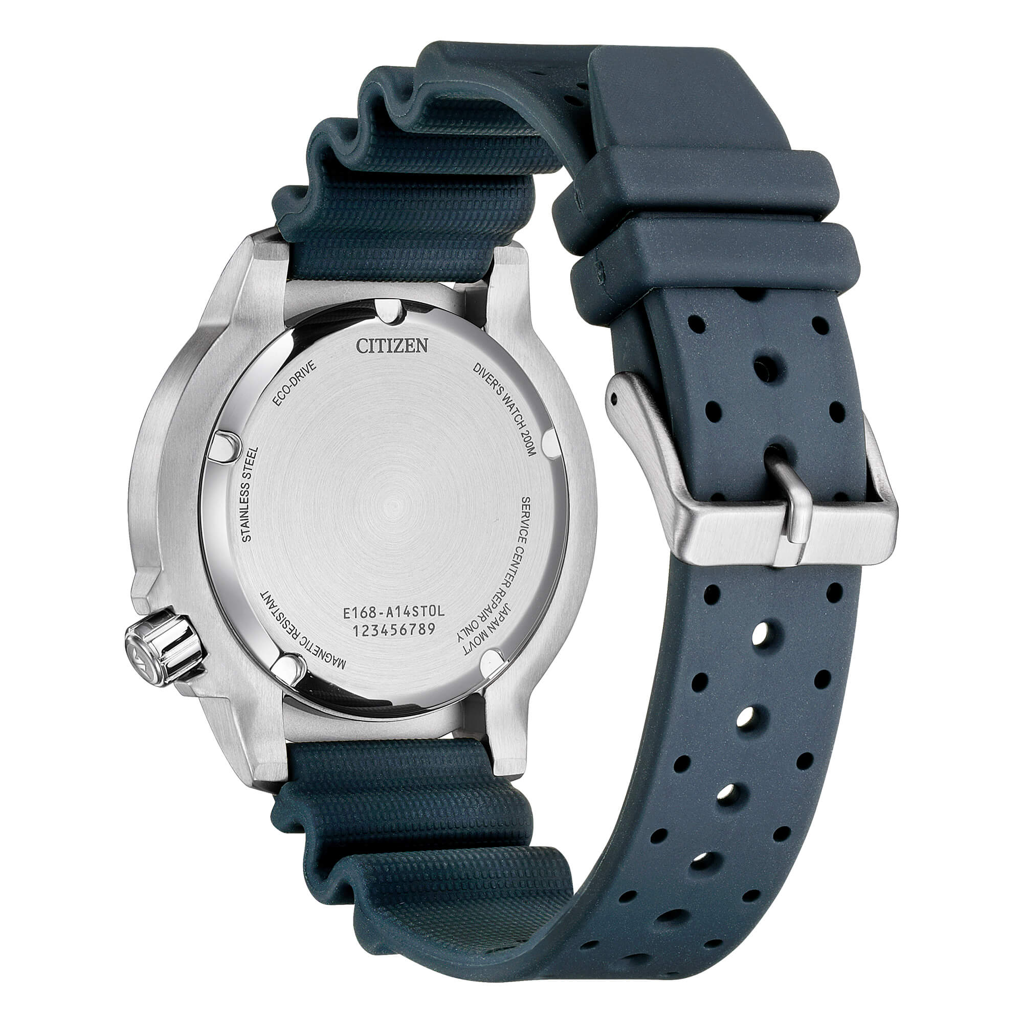 Orologio solo tempo Citizen uomo "PROMASTER" diver's in acciaio e caucciù BN0167-09W
