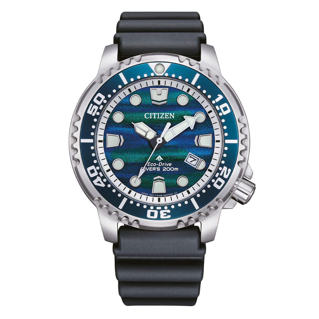 Orologio solo tempo Citizen uomo "PROMASTER" diver's in acciaio e caucciù BN0167-09W