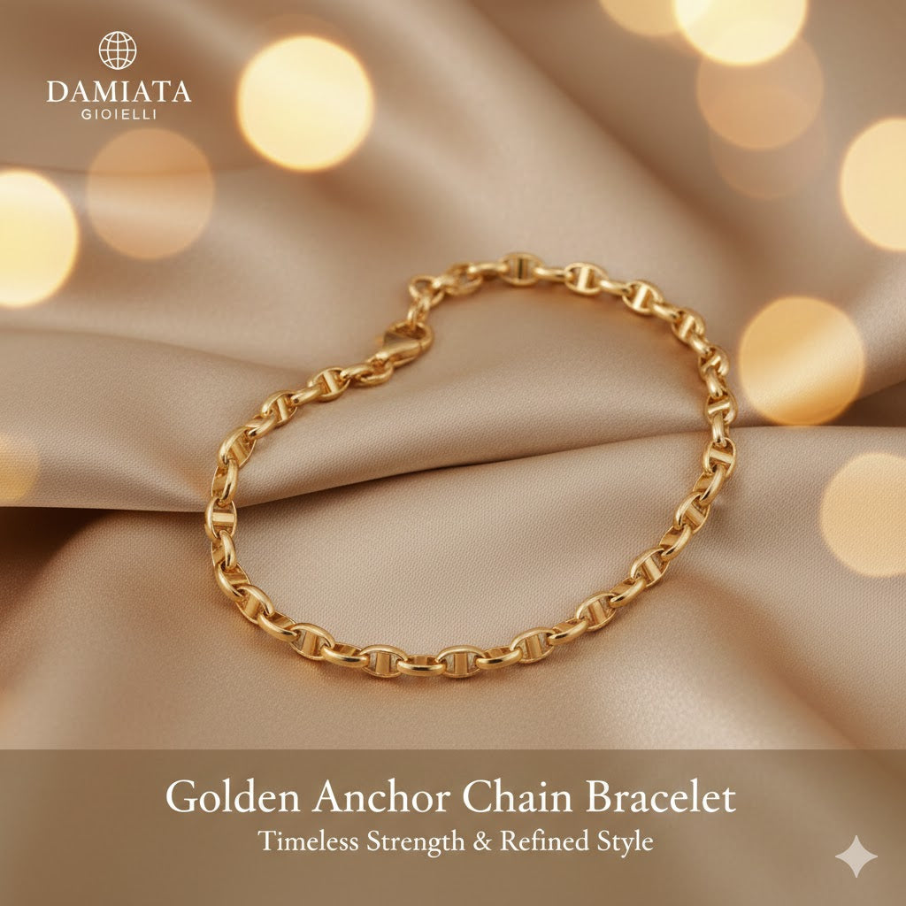 Bracciale a catena uomo Damiata Gioielli in oro giallo ref. BR20140