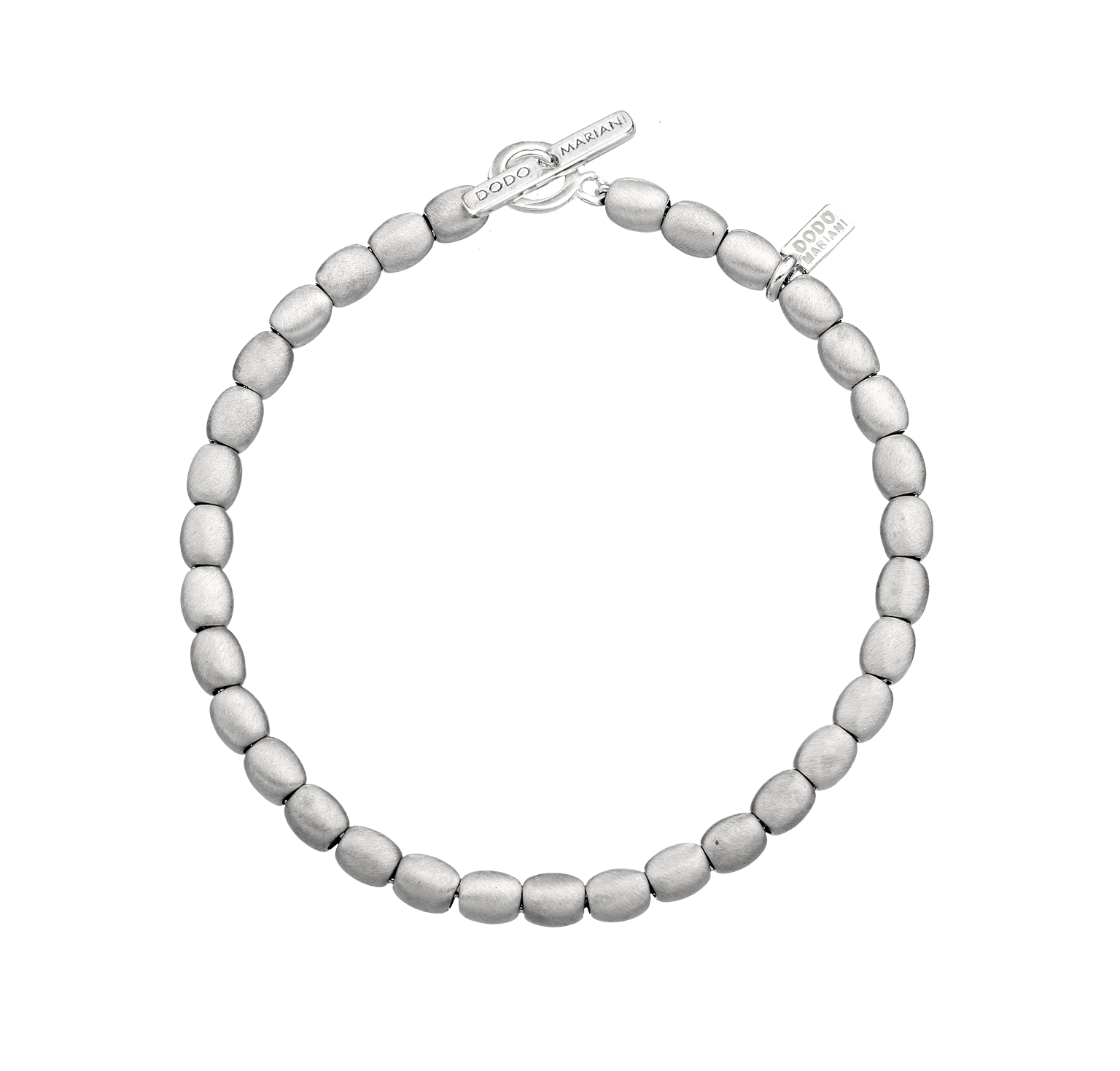 Bracciale unisex Dodo Mariani Ovo Soft in argento, lunghezza 21 centimetri BR50S/21