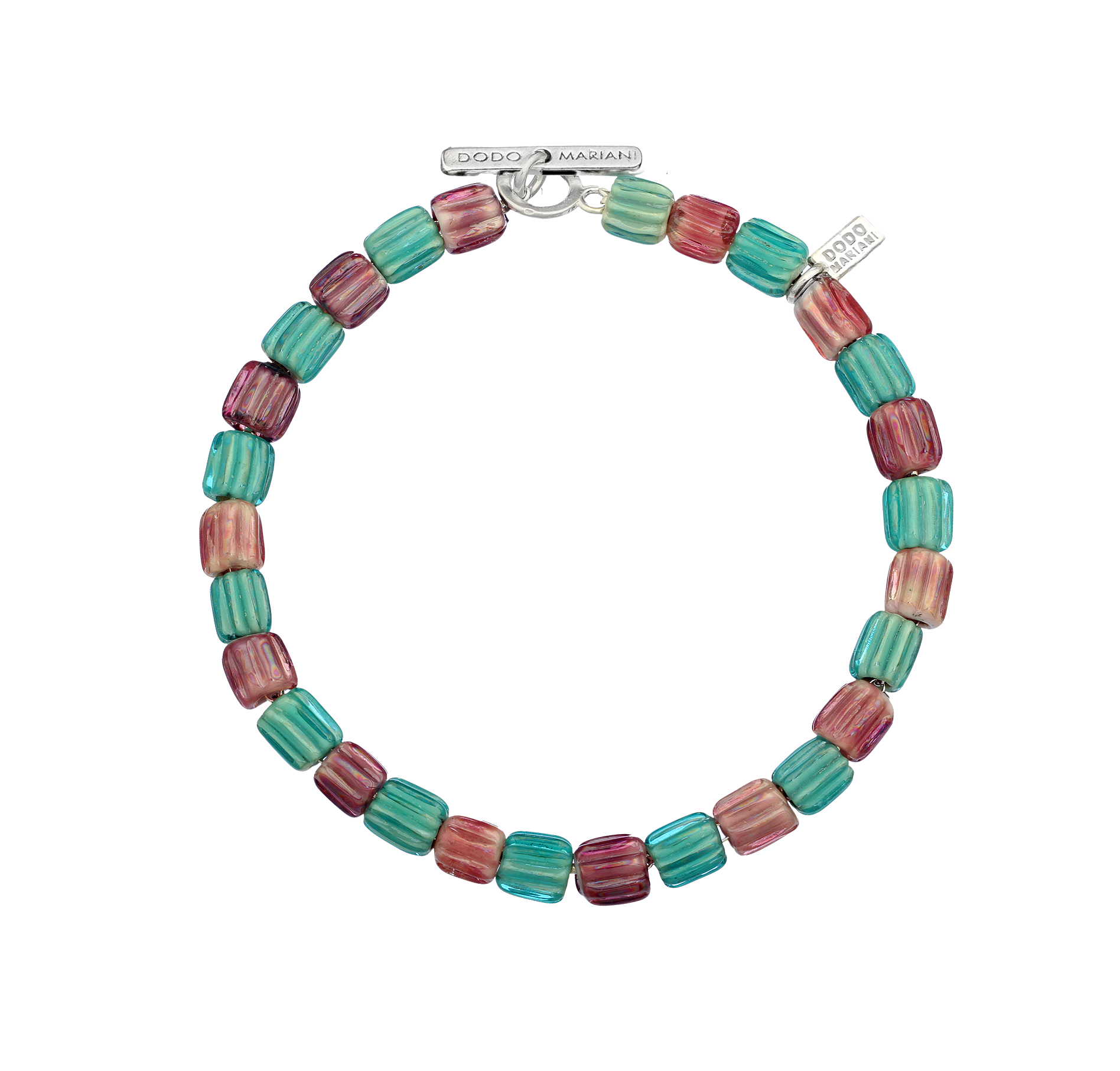 Bracciale Dodo Mariani donna in argento e ceramica lunghezza 18 centimetri BR80VV/18