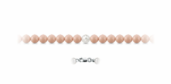 Bracciale donna Lucciole Gioielli filo di pasta dI agata con perla BR8AGAPER