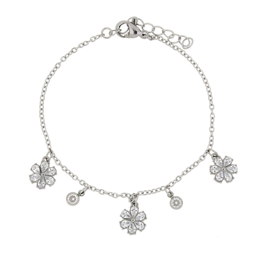 Bracciale donna Urania Preziosi in acciaio e zirconi BRAF600