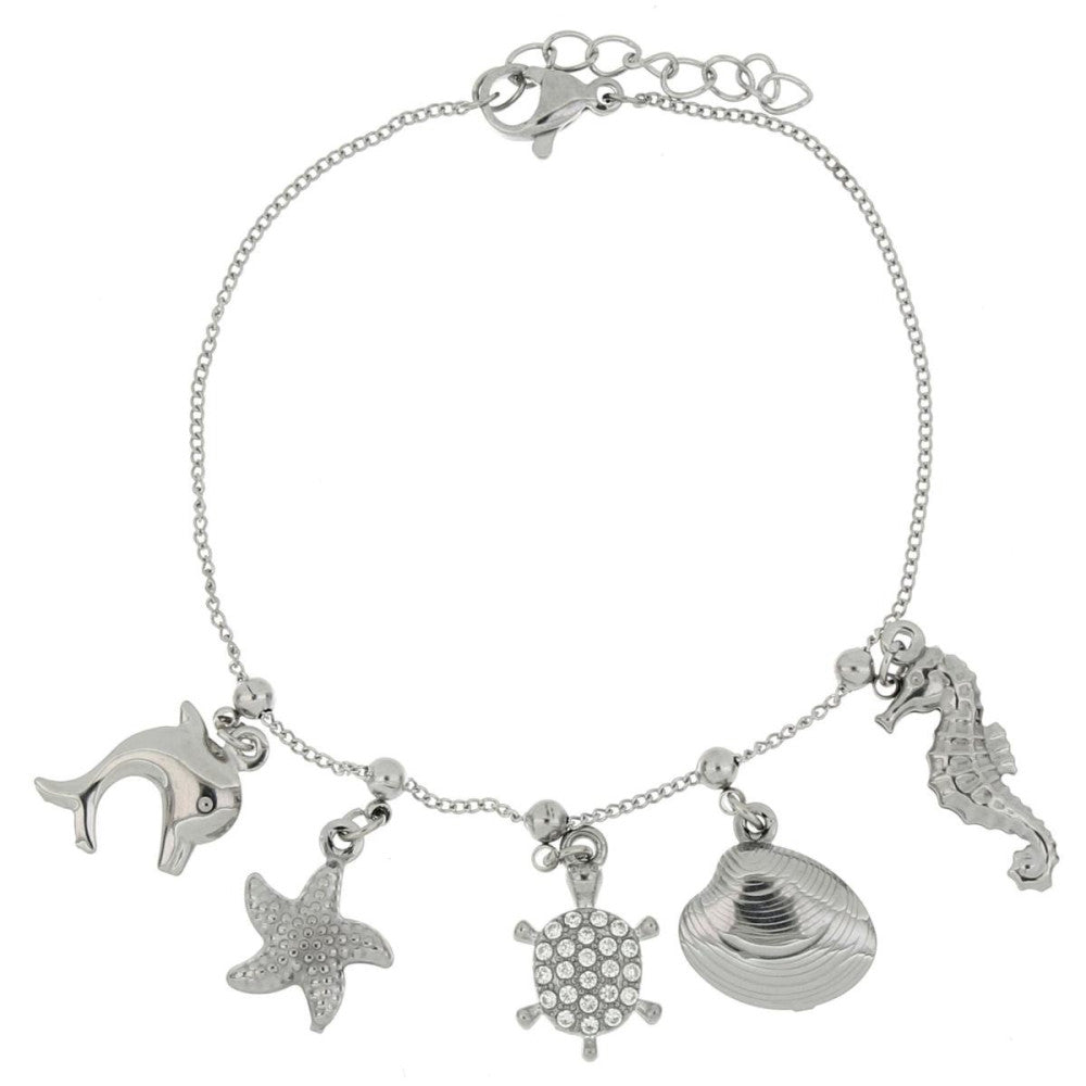Bracciale donna Urania Preziosi in acciaio e zirconi BRAF606