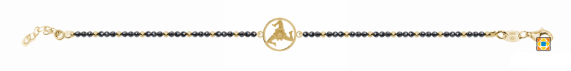 Bracciale unisex donna My Sicily Trinacria in argento dorato BREM02C
