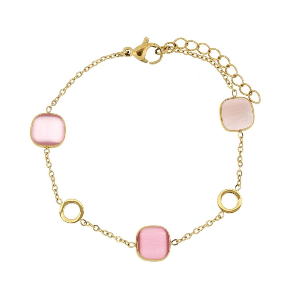 Bracciale donna Urania Preziosi in acciaio dorato BRLED2001RS