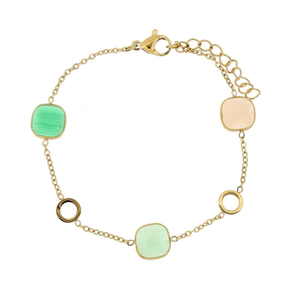 Bracciale donna Urania Preziosi in acciaio dorato BRLED2001VER