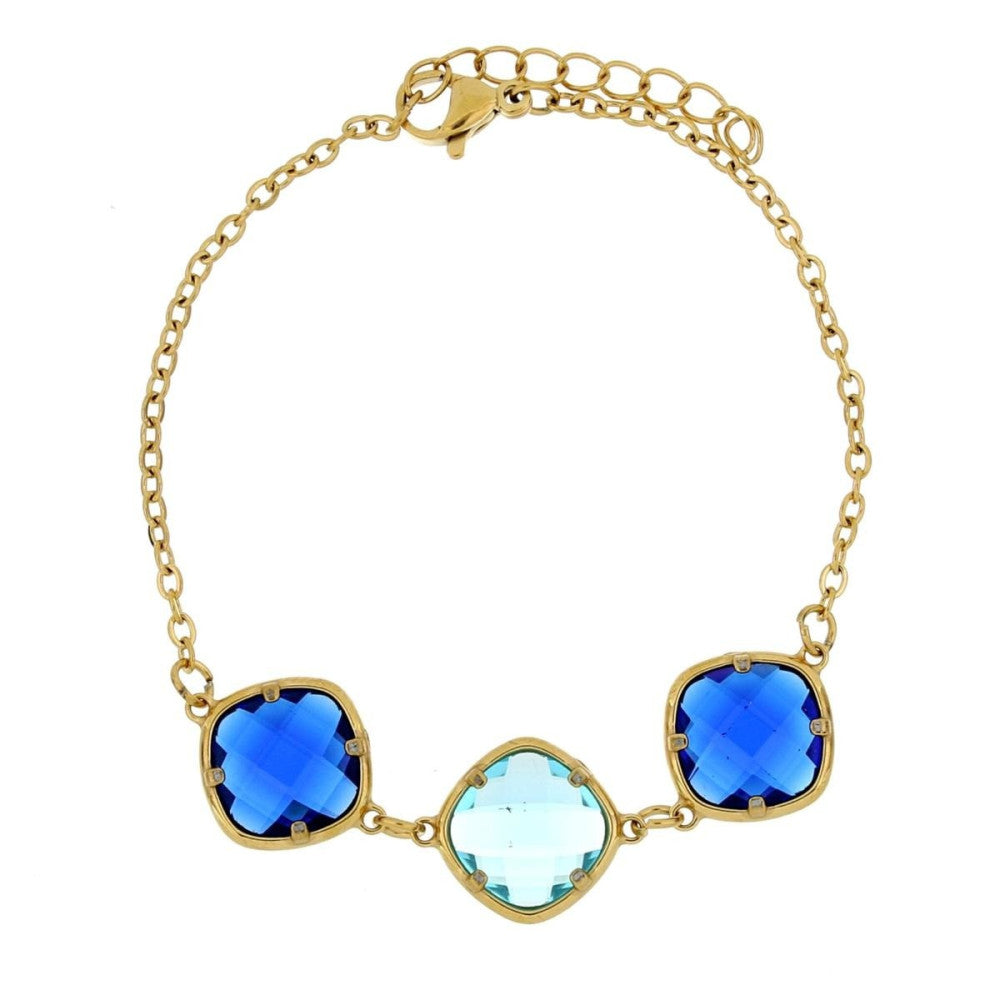 Bracciale donna Urania Preziosi in acciaio dorato BRLED2002BLU