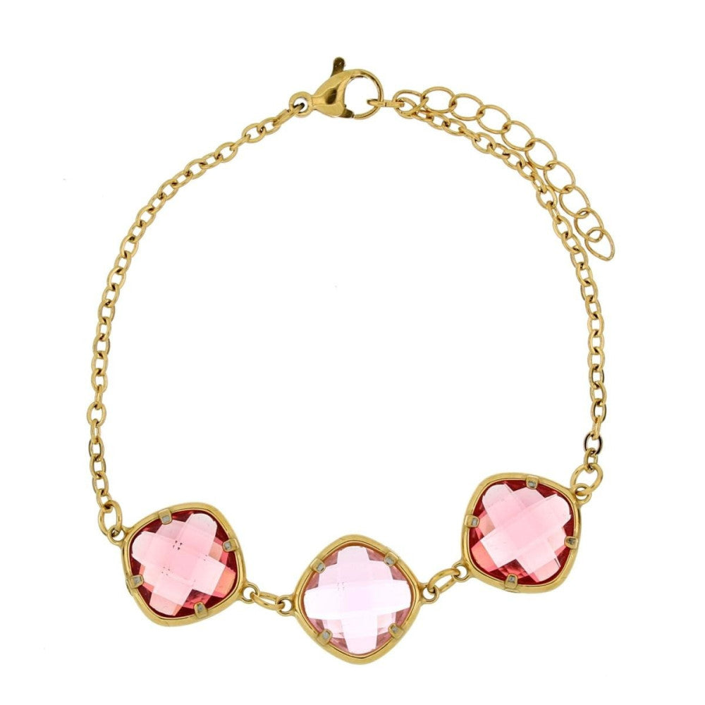 Bracciale donna Urania Preziosi in acciaio dorato BRLED2002RS