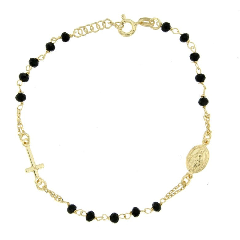 Bracciale rosario donna Urania Preziosi in argento e cristalli BRR1019