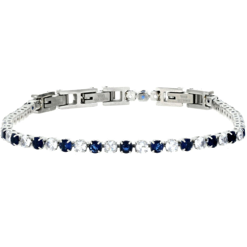 Bracciale tennis donna Urania Preziosi in acciaio e zirconi BRTE01ZFVT