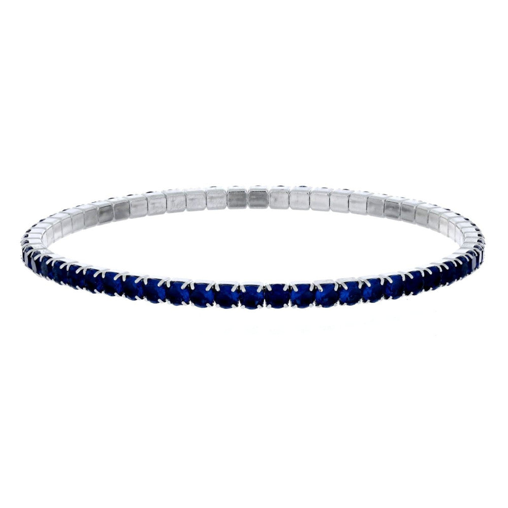 Bracciale elastico tennis donna Urania Preziosi in acciaio e zirconi BRTE02ZF