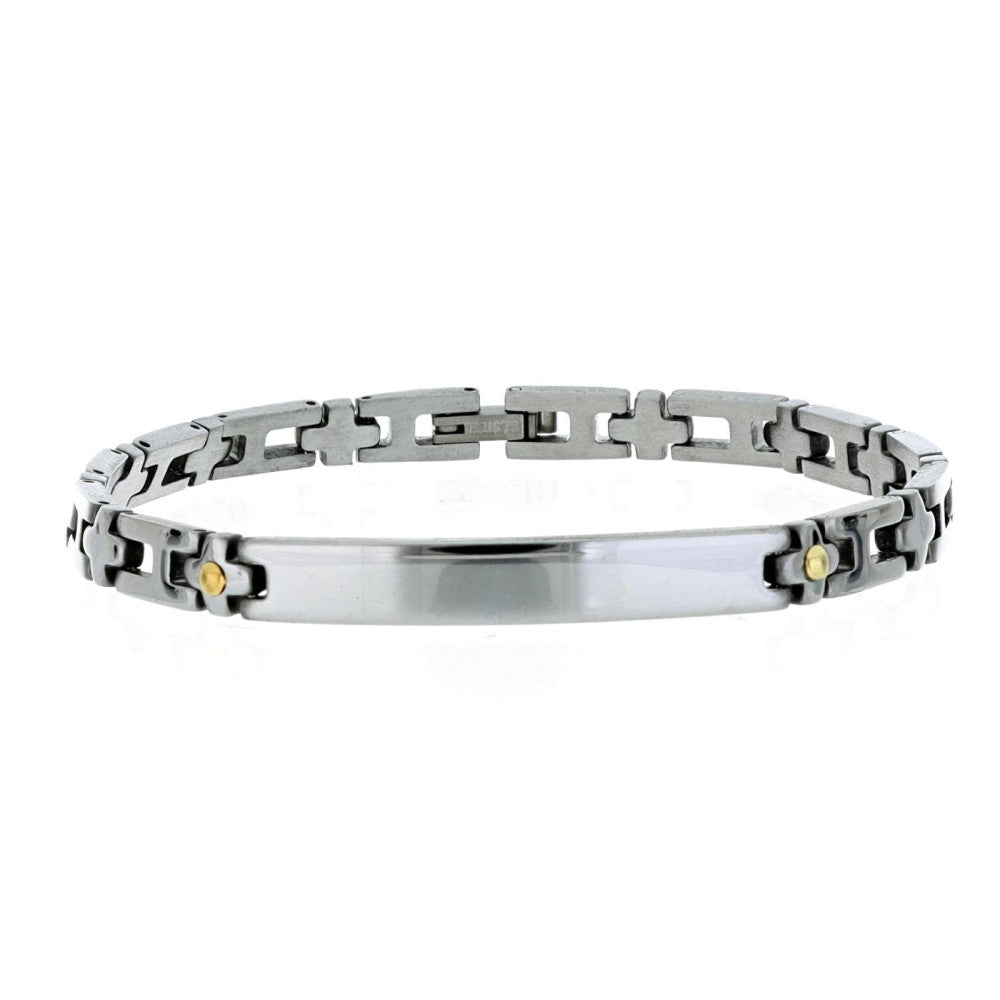 Bracciale uomo Urania Preziosi in acciaio bicolore BRUAC1043