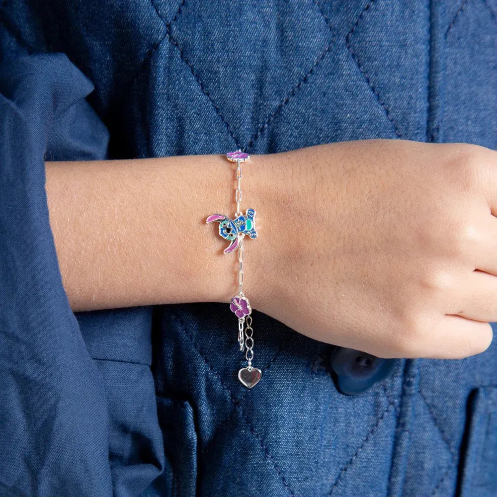 Bracciale bambina Disney "Stitch" in argento smaltato BS00095SL-65.CS