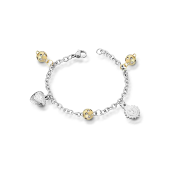 Bracciale donna 1ONE in acciaio con charm C1547