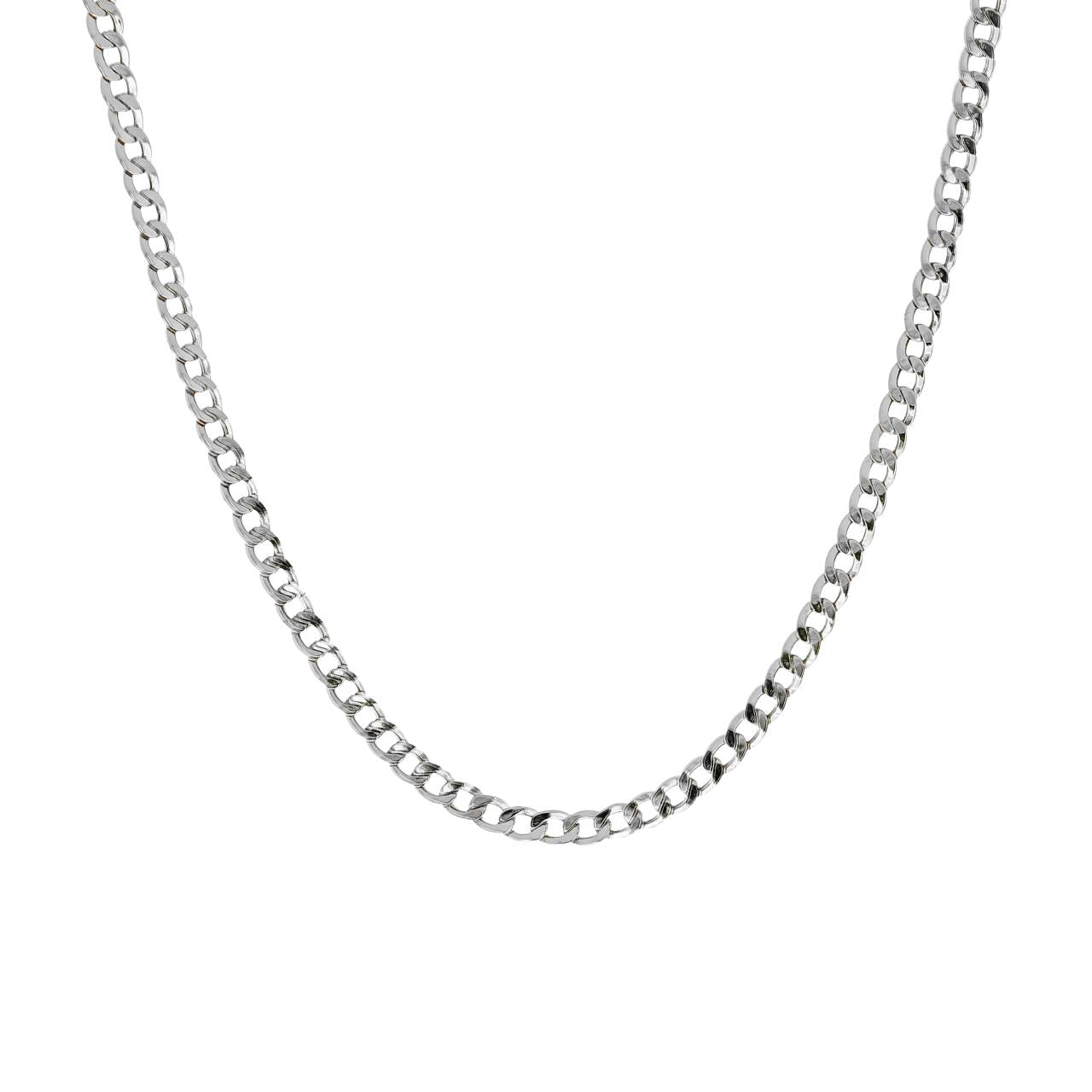 Girocollo a catena unisex IGOLD in oro bianco ref. C1M1OC