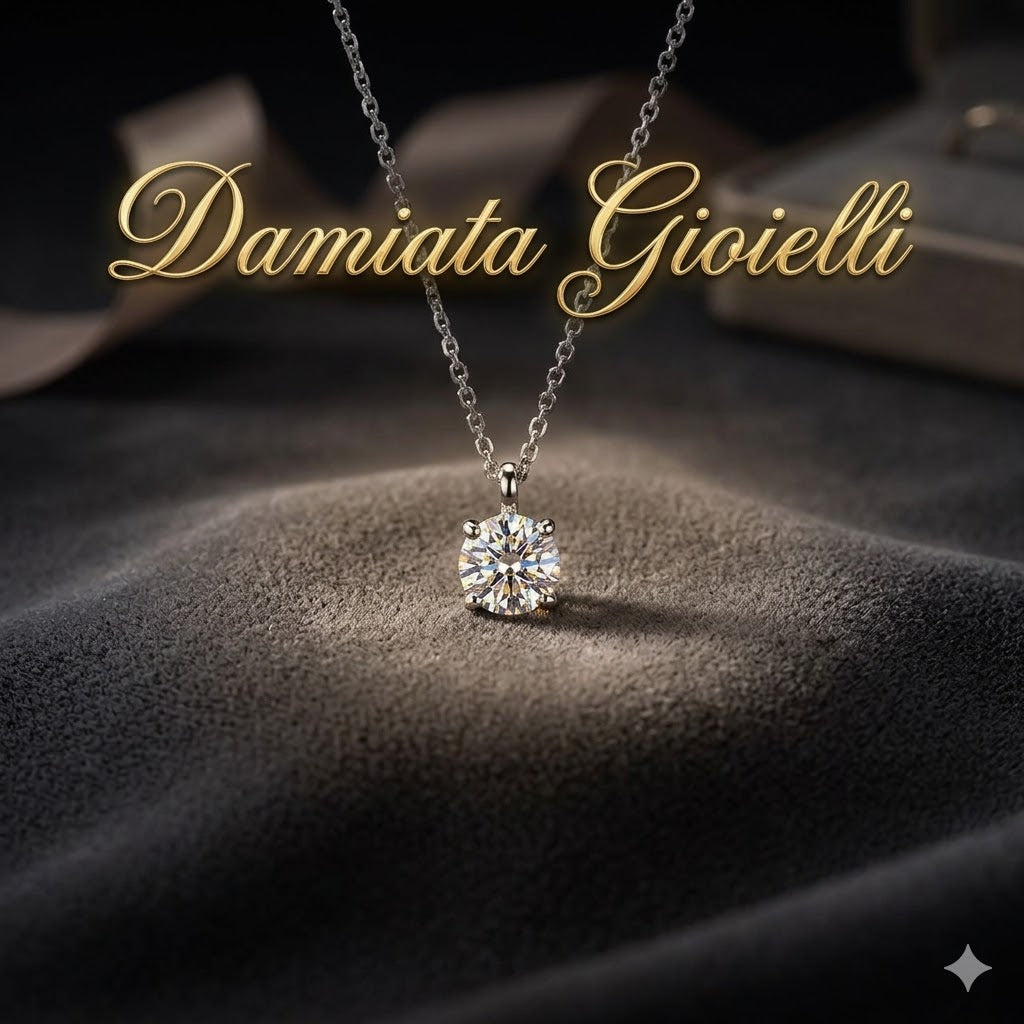 Girocollo punto luce donna IGOLD in oro bianco con zircone C3I1BK