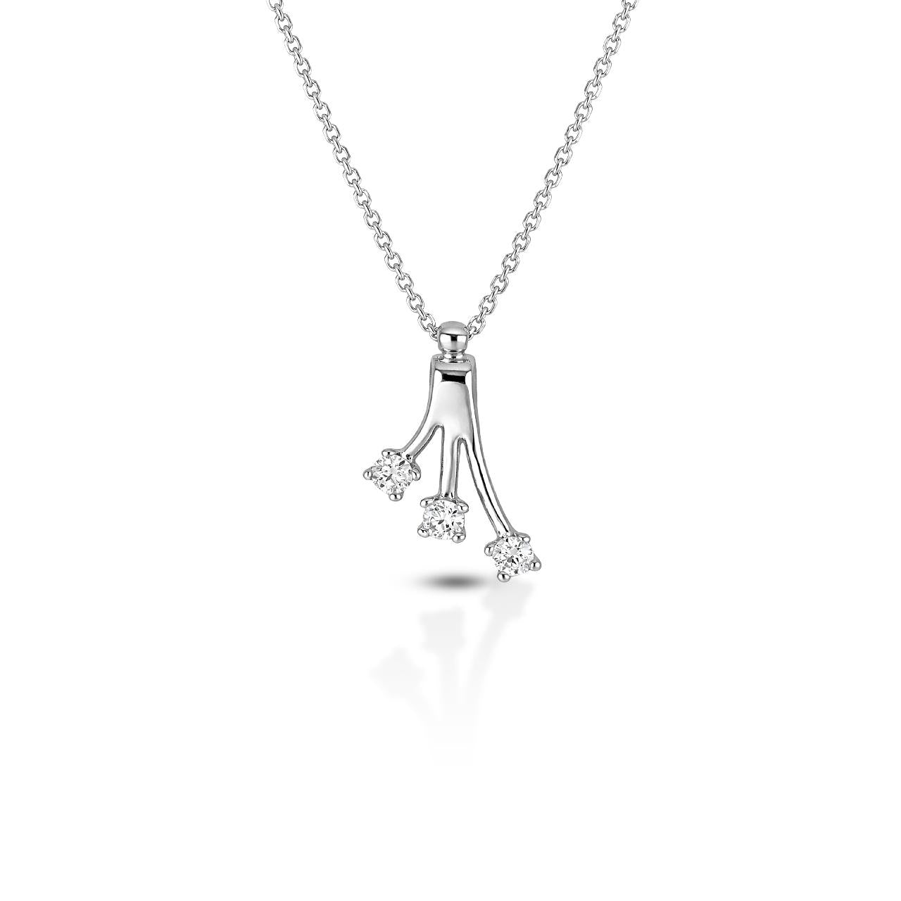 Girocollo trilogy donna IGOLD in oro bianco con zirconi C5O1ZK