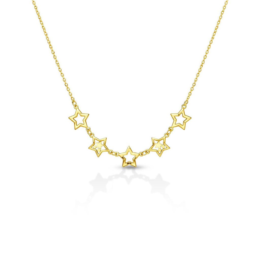Girocollo con stelle donna IGOLD in oro giallo ref. C7O2OP
