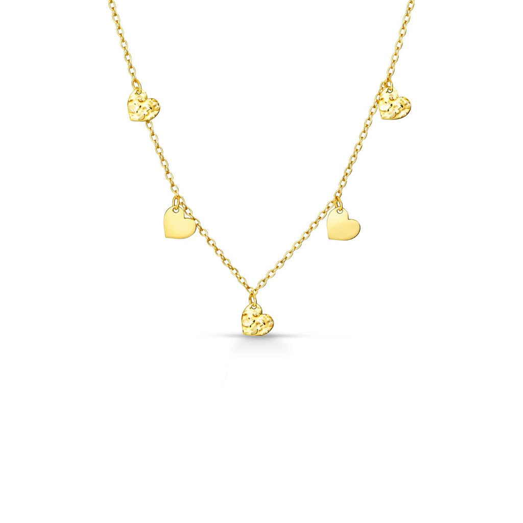 Girocollo con cuori donna IGOLD in oro giallo ref. C8E02OP