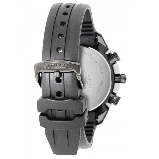 Orologio cronografo Citizen uomo Eco Drive in acciaio e silicone CA0286-08E