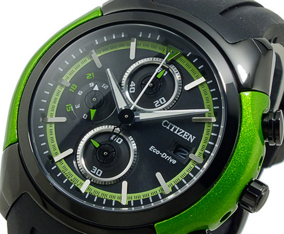 Orologio cronografo Citizen uomo Eco Drive in acciaio e silicone CA0289-00E