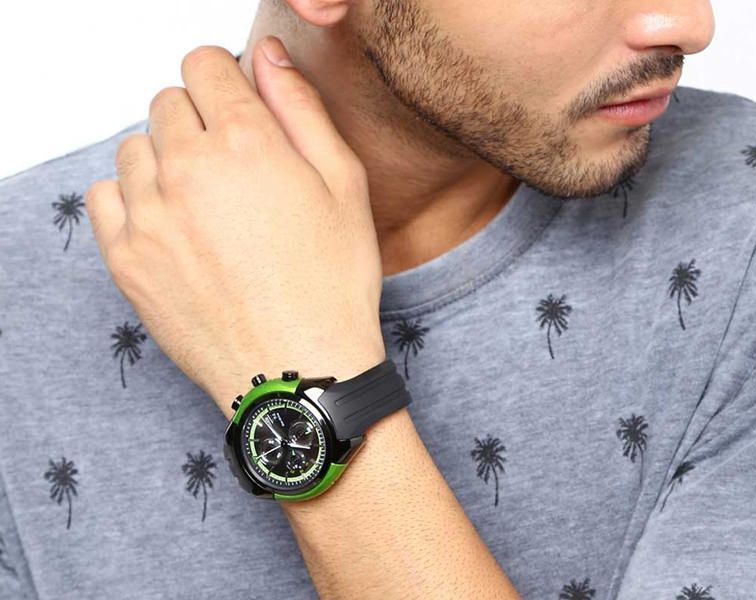 Orologio cronografo Citizen uomo Eco Drive in acciaio e silicone CA0289-00E