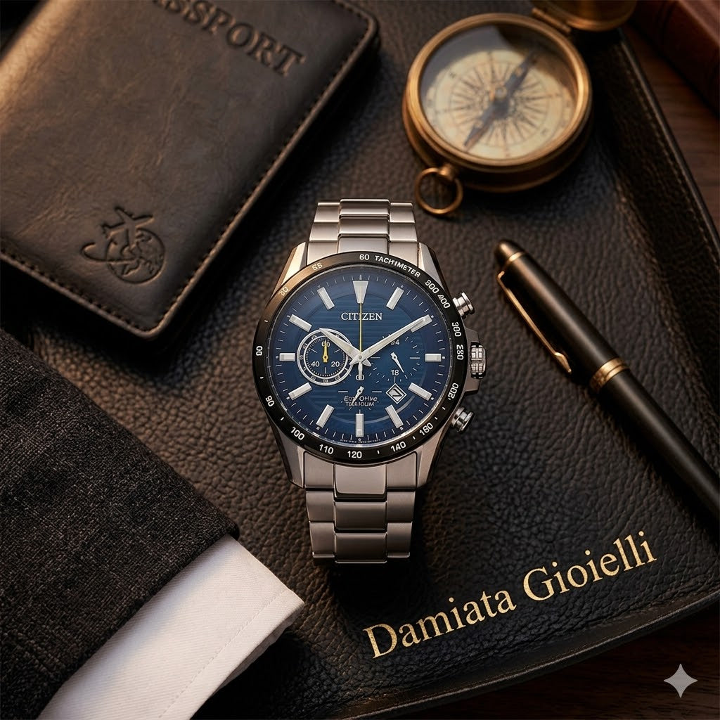 Orologio cronografo Citizen uomo in super titanio CA4444-82L