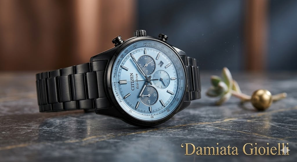 Orologio cronografo Citizen uomo "AVIATOR" in acciaio CA4605-85L