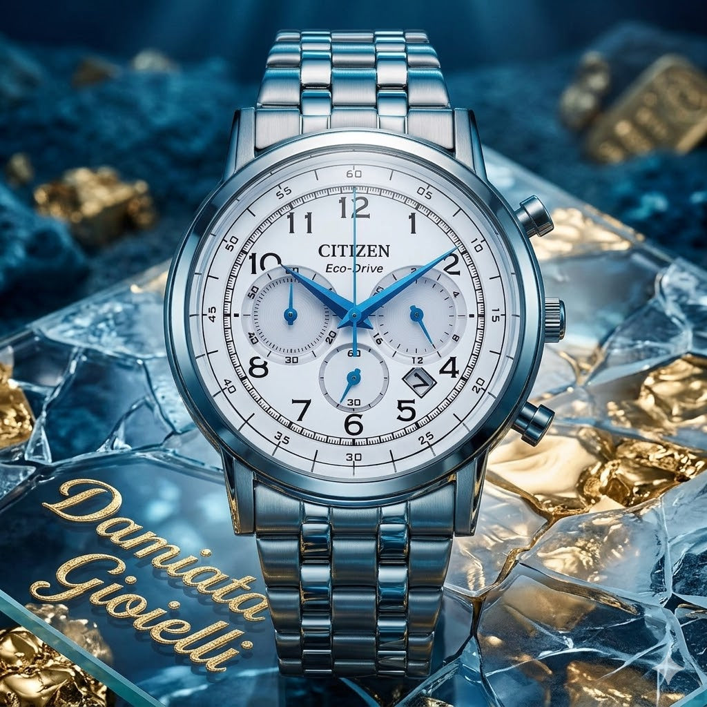 Orologio cronografo Citizen uomo "OF" in Acciaio CA4630-53A