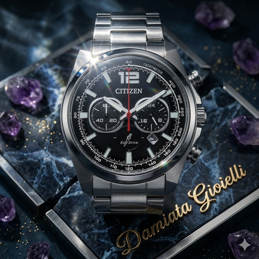 Orologio cronografo Citizen uomo "RACING" in acciaio CA4640-50E