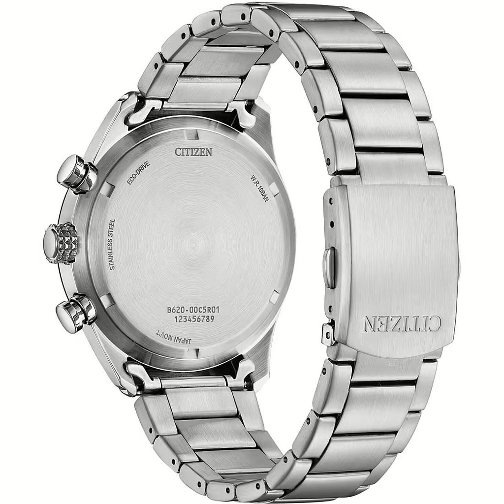 Orologio cronografo Citizen uomo "Aviator" in acciaio CA4654-55E