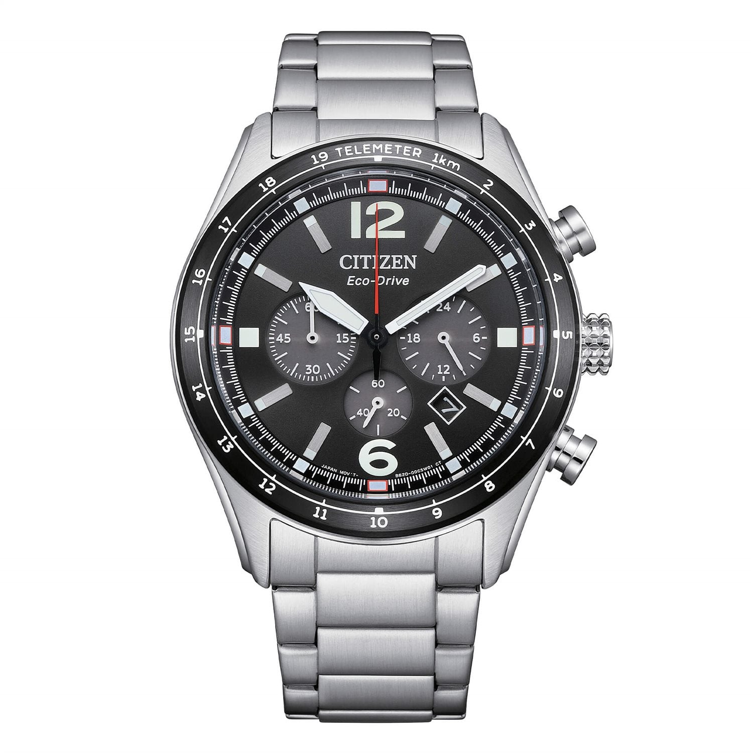 Orologio cronografo Citizen uomo "Aviator" in acciaio CA4654-55E