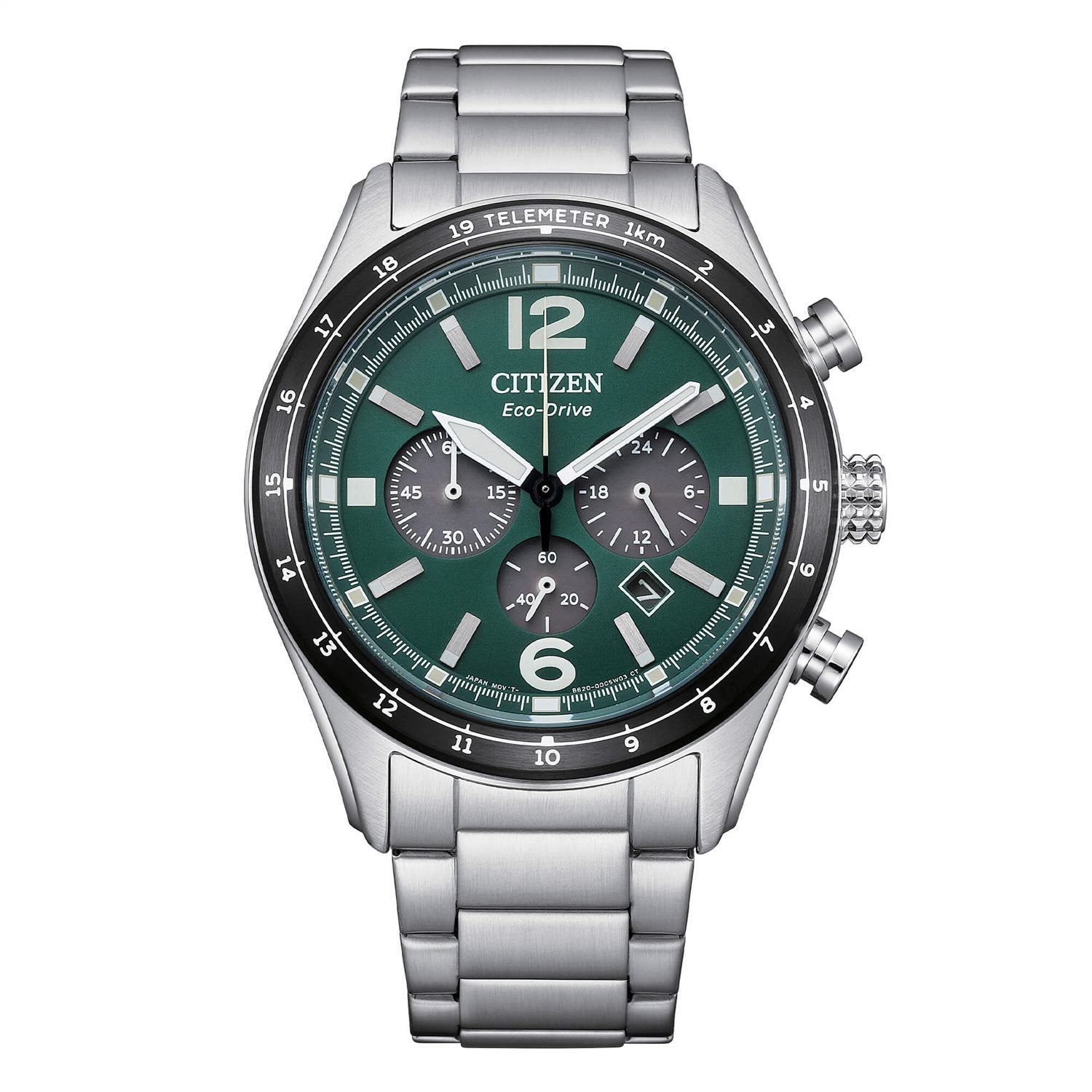 Orologio cronografo Citizen uomo "Aviator" in acciaio CA4654-55X