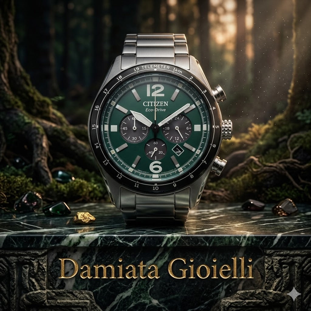 Orologio cronografo Citizen uomo "AVIATOR" in acciaio CA4654-55X