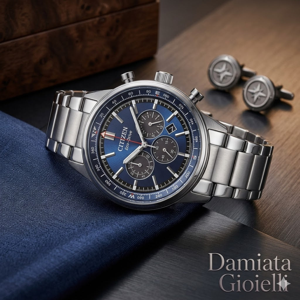 Orologio cronografo uomo Citizen "OF" in acciaio ref. CA4720-52L
