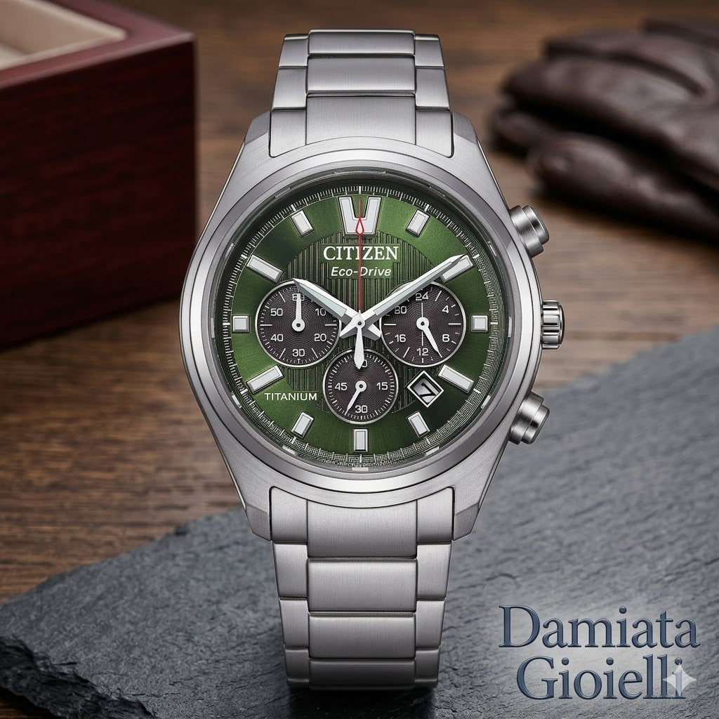 Orologio cronografo uomo Citizen "SUPER TITANIUM" in super titanio ref. CA4750-51X