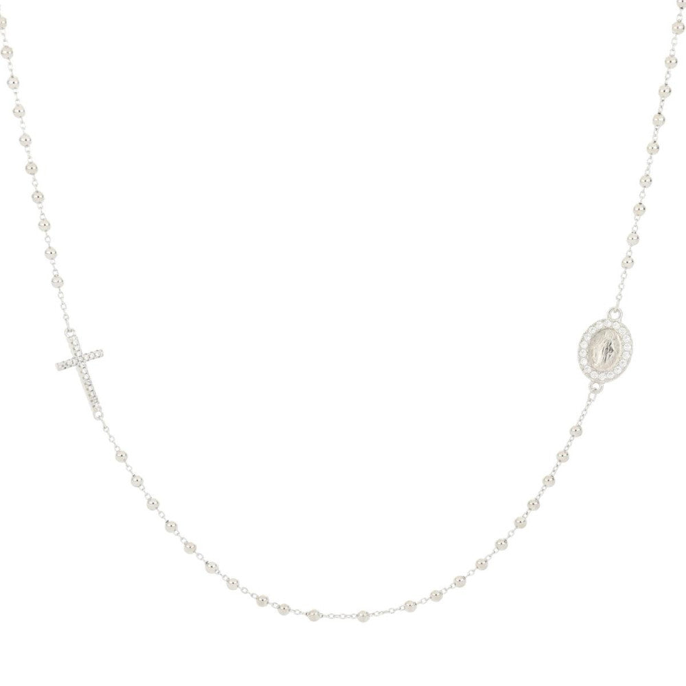 Collana rosario donna Urania Preziosi in argento e zirconi CL0021