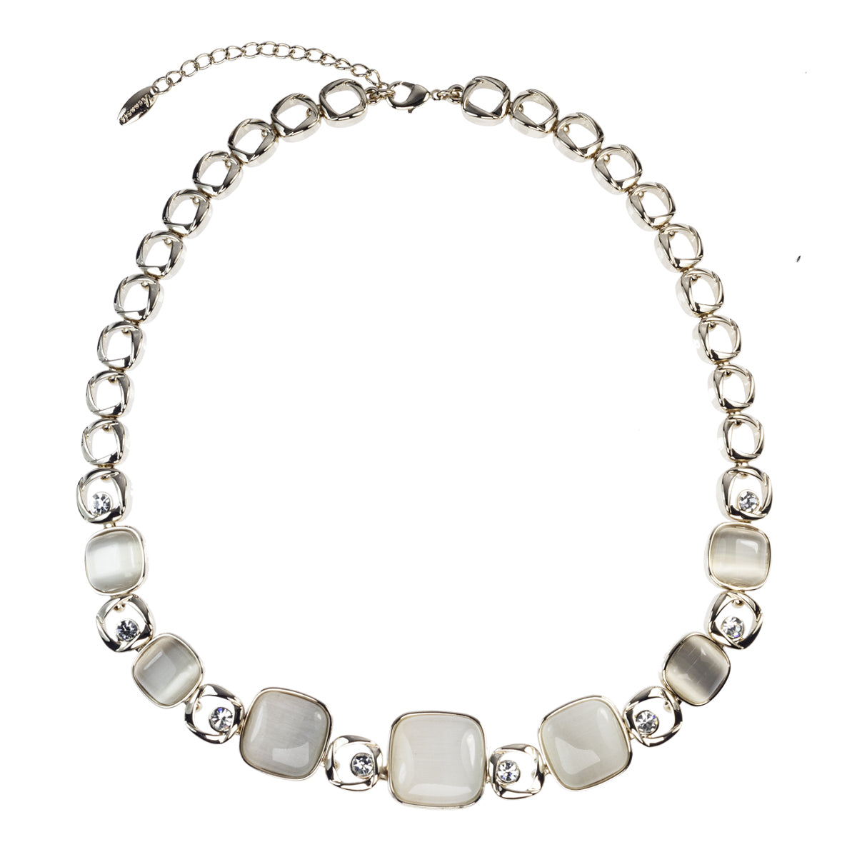 Collana donna Magnolia in lega metallica e zirconi CL2017G