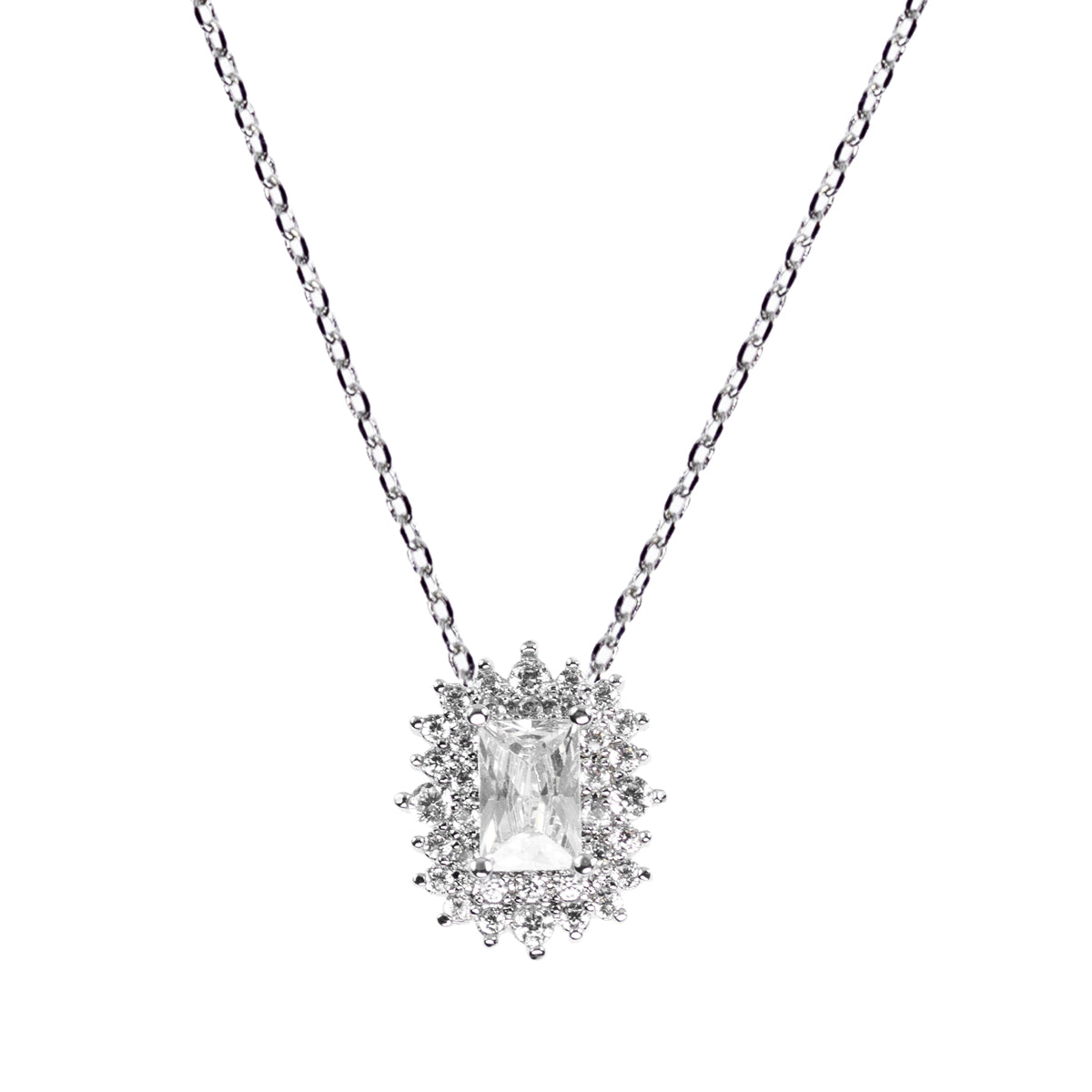Collana donna Magnolia in lega metallica e zirconi CL5058B