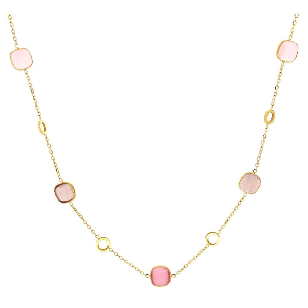 Collana donna Urania Preziosi in acciaio dorato CLLED2001RS