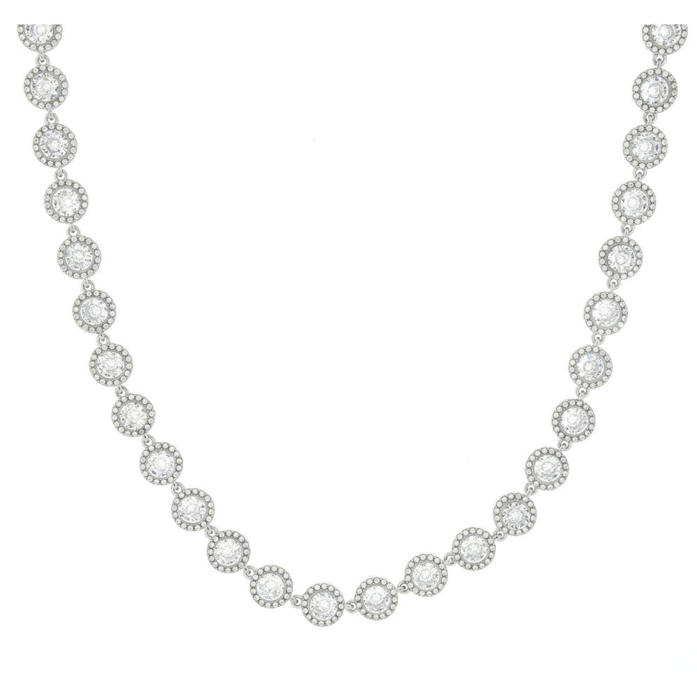 Collana donna Urania Preziosi in acciaio e zirconi bianchi CLMIN1001